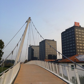 Sempre la #mattina a #Padova sul ponte pedonale di #ViaVenezia