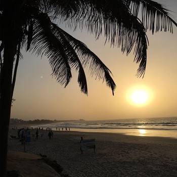 No one will miss these #sunset I believe. #palm #beach #theGambia