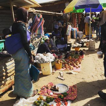 #market in a #fisherman #village in #theGambia