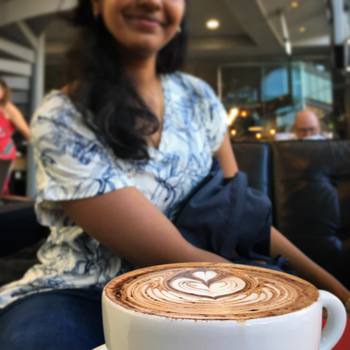 enjoying a #coffee with @anuradharavi